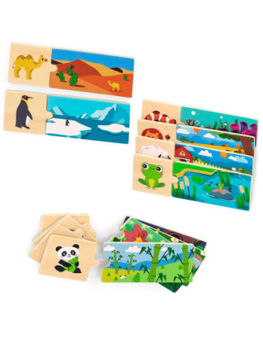 VIGA Puzzle Logiczne Ze Zwierzętami Układanka