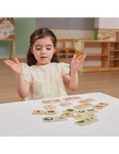 VIGA Drewniana Układanka Puzzle Przeciwieństwa 2