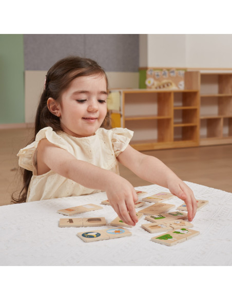 VIGA Drewniana Układanka Puzzle Przeciwieństwa