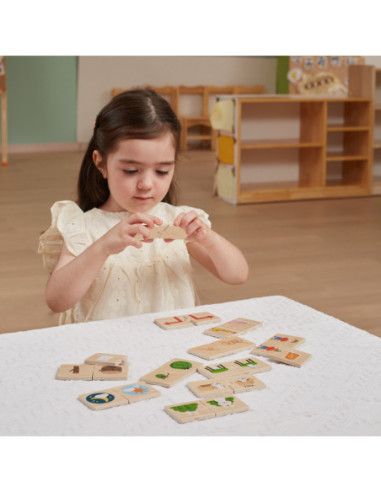 VIGA Drewniana Układanka Puzzle Przeciwieństwa