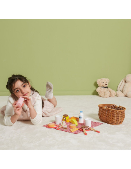 VIGA Drewniany Zestaw Piknikowy 30 el.