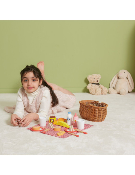 VIGA Drewniany Zestaw Piknikowy 30 el.