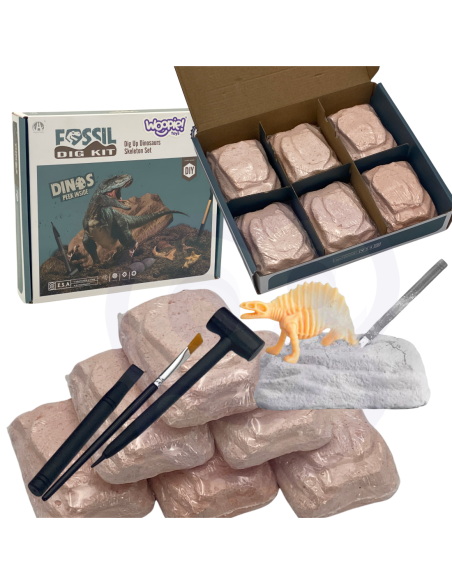 WOOPIE Wykopalisko 6w1 Dinozaur Szkielet Mały Archeolog