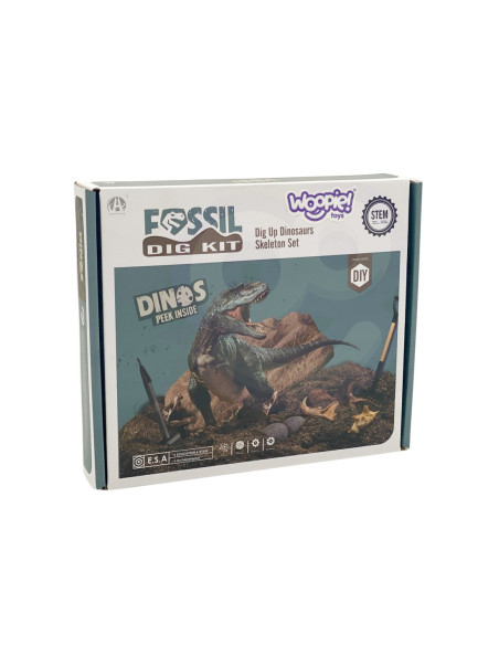 WOOPIE Wykopalisko 6w1 Dinozaur Szkielet Mały Archeolog