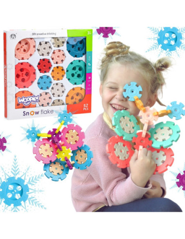 WOOPIE Klocki Konstrukcyjne Wafle Jeżyki 52 el.