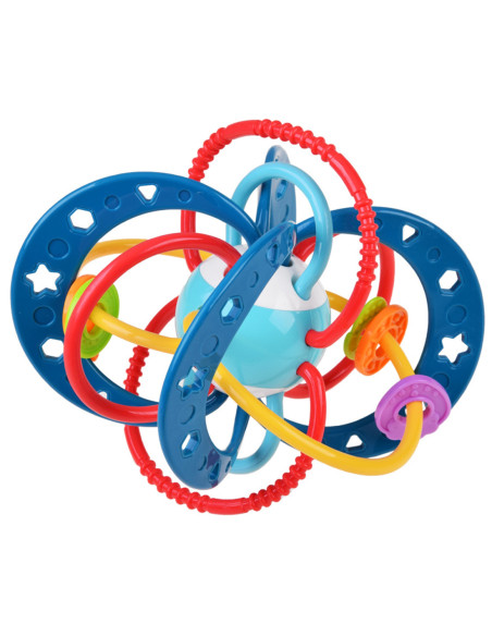 WOOPIE Zabawka Sensoryczna 2w1 Gryzak Grzechotka