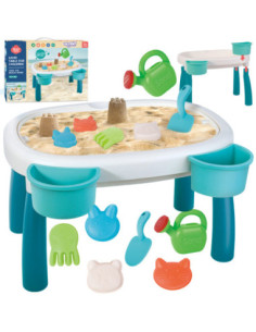 WOOPIE Stolik Wodny do Piasku Ośmiornica Piaskownica 13 akc.