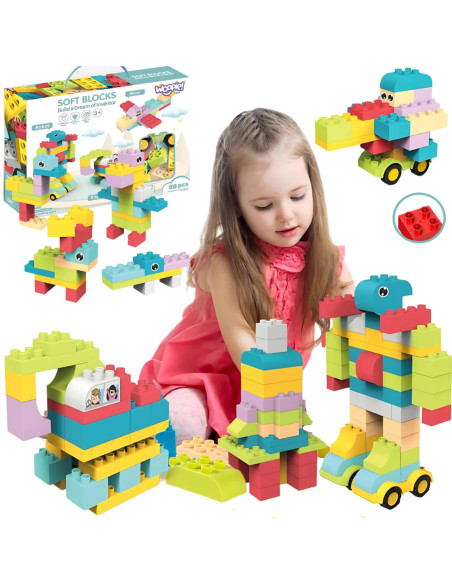 WOOPIE Klocki Konstrukcyjne 3D Sześciany 86 el.