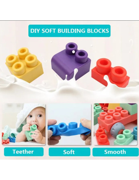 WOOPIE Klocki Konstrukcyjne 3D Sześciany 86 el.