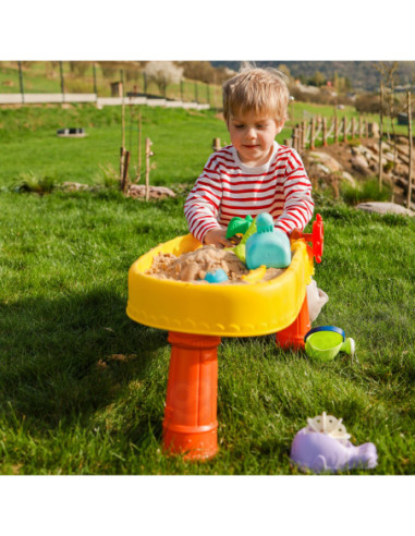 WOOPIE Stolik Wodny 2w1 Piaskownica Statek Piracki 8 akc.