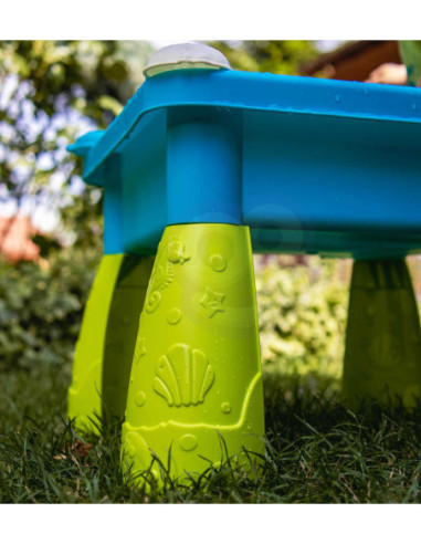 WOOPIE Stolik Wodny 2w1 Piaskownica Kaczka Wodospad 9 akc.