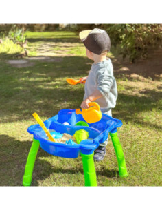 WOOPIE Stolik Wodny 2w1 Piaskownica 9 akc. 2