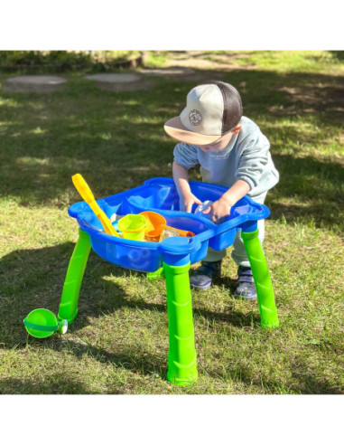 WOOPIE Stolik Wodny 2w1 Piaskownica 9 akc.