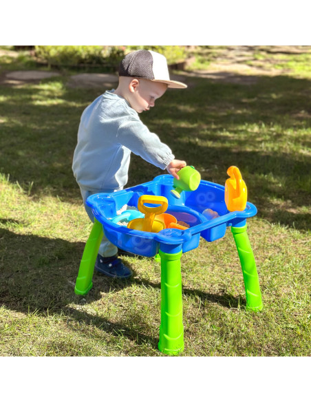 WOOPIE Stolik Wodny 2w1 Piaskownica 9 akc.