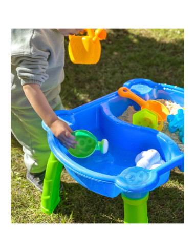 WOOPIE Stolik Wodny 2w1 Piaskownica 9 akc.