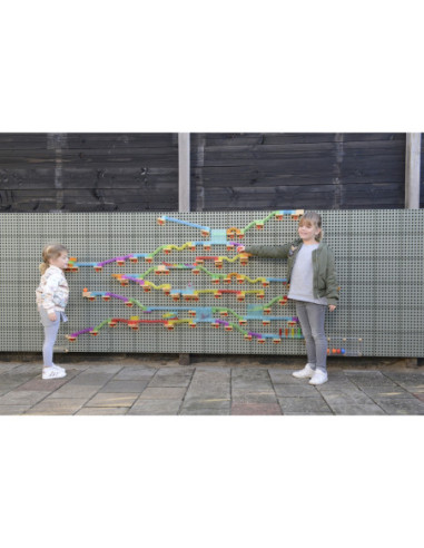 MASTERKIDZ Zestaw Konstrukcyjny Tor dla Piłek do Tablica STEM 63 el.