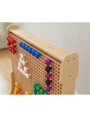 MASTERKIDZ Kolorowe Kołeczki Jumbo do Tablicy STEM 128 Szt. - 8 Kolorów