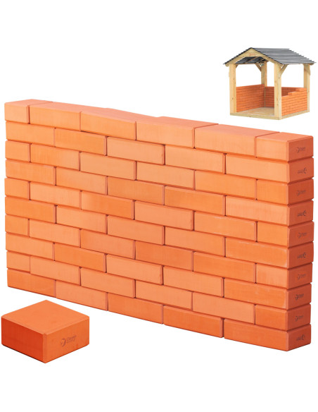 CLASSIC WORLD EDU Cegiełki EVA Miękkie do Budowania 55 szt.