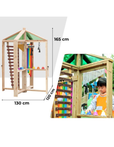 CLASSIC WORLD EDU Muzyczny Drewniany Plac Zabaw XXL