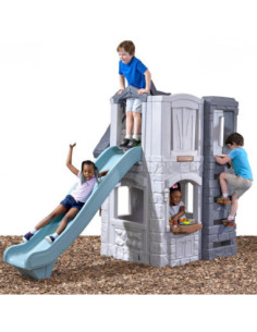 STEP2 Plac zabaw 2w1 Zjeżdżalnia Domek Ogrodowy Enchanting Adventures 2-Story 2