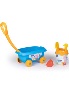SMOBY Einkaufswagen mit Eimer und Sandzubehör Peppa Pig 2