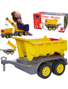 BIG Przyczepka Do Jeździków Power Worker Maxi Ruchoma Platforma