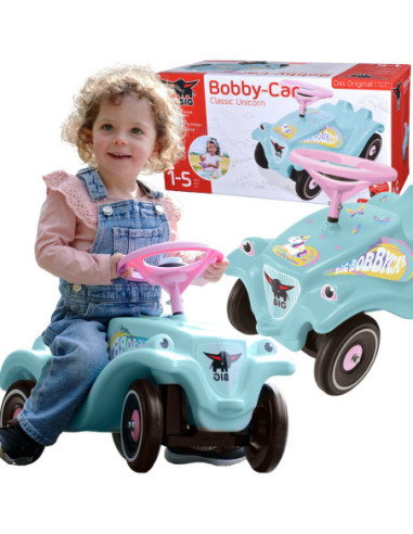 BIG Jeździk Bobby Car Classic z Klaksonem Jednorożec