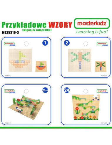 MASTERKIDZ Drewniany Stół Edukacyjny + AKCESORIA STEM WALL + 359 el.