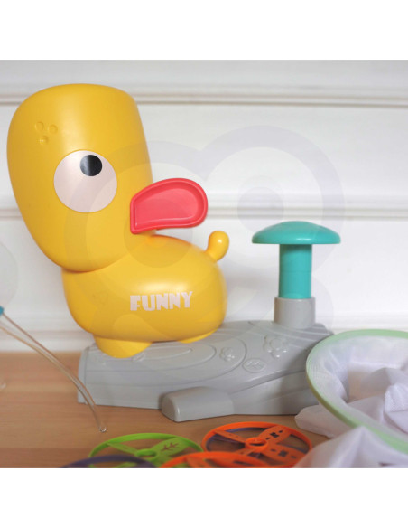 WOOPIE Gra Zręcznościowa Złap Frisbee Wyrzutnia Dysków