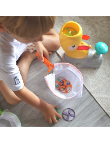 WOOPIE Gra Zręcznościowa Złap Frisbee Wyrzutnia Dysków