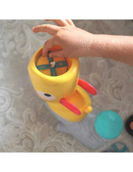 WOOPIE Gra Zręcznościowa Złap Frisbee Wyrzutnia Dysków