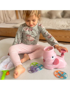 WOOPIE Gra Zręcznościowa Złap Frisbee Wyrzutnia Dysków 2