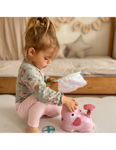 WOOPIE Gra Zręcznościowa Złap Frisbee Wyrzutnia Dysków