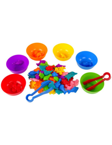 WOOPIE Gra Edukacyjna Sorter Kolorów Morska Kraina 64 el.