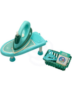 WOOPIE Zestaw do Prasowania 2w1 Deska Żelazko + Kosz na Pranie 6 el. 2