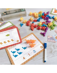 WOOPIE Zestaw Edukacyjny Nauka Liczenia Sortowanie Kolorów Zwierzęta 84 el. 2