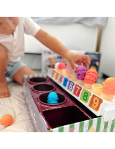 WOOPIE Lodziarnia XXL Sklep Zestaw Mały Sprzedawca + Nauka Liczenia 87 el. 2