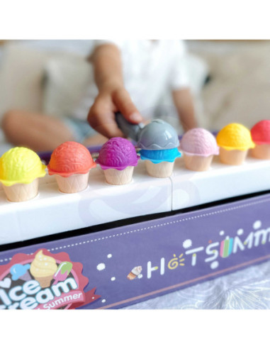 WOOPIE Lodziarnia XXL Sklep Zestaw Mały Sprzedawca + Nauka Liczenia 87 el.