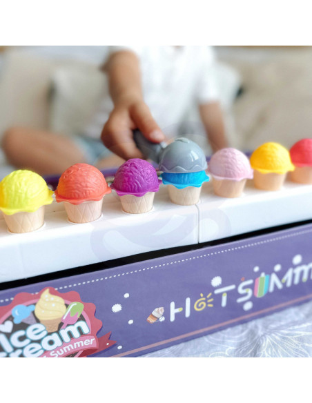 WOOPIE Lodziarnia XXL Sklep Zestaw Mały Sprzedawca + Nauka Liczenia 87 el.