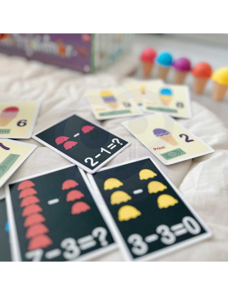 WOOPIE Lodziarnia XXL Sklep Zestaw Mały Sprzedawca + Nauka Liczenia 87 el.