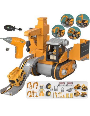 WOOPIE Mega Plac Budowy 5w1 Zestaw XXL do Skręcania DIY