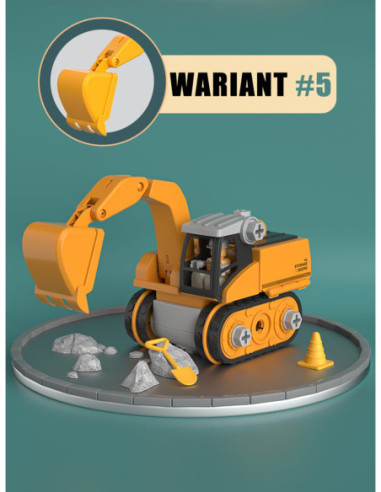 WOOPIE Mega Plac Budowy 5w1 Zestaw XXL do Skręcania DIY