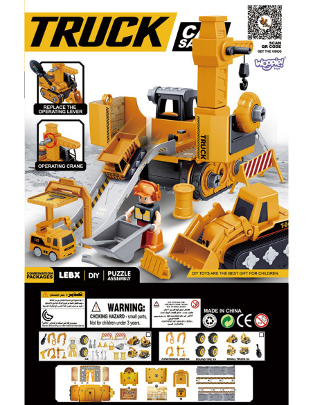 WOOPIE Mega Plac Budowy 5w1 Zestaw XXL do Skręcania DIY