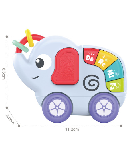 WOOPIE BABY Zabawka Sensoryczna Muzyczna dla Niemowląt Słonik