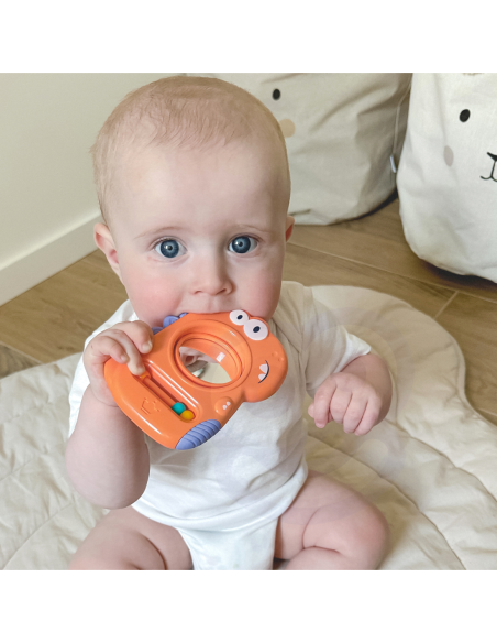 WOOPIE BABY Zabawka Sensoryczna Gryzak Lusterko Dino