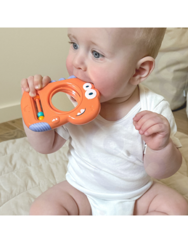 WOOPIE BABY Zabawka Sensoryczna Gryzak Lusterko Dino