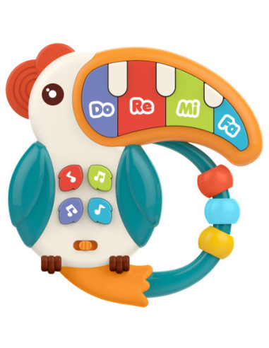 WOOPIE Pianinko Muzyczne 3w1 Sensoryczne Gryzak Pelikan