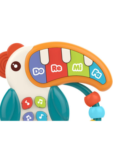 WOOPIE Pianinko Muzyczne 3w1 Sensoryczne Gryzak Pelikan