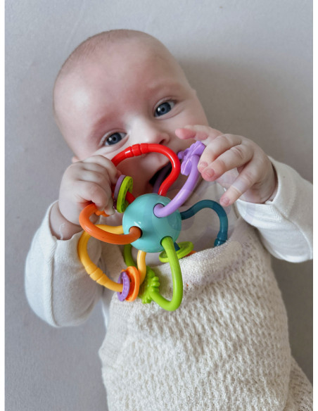 WOOPIE ZABAWKA SENSORYCZNA GRZECHOTKA GRYZAK 2w1