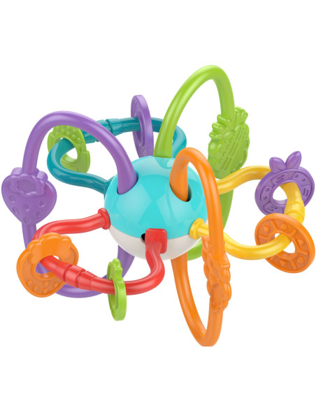 WOOPIE ZABAWKA SENSORYCZNA GRZECHOTKA GRYZAK 2w1